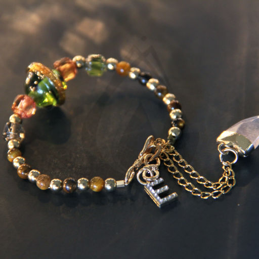 A beautiful handmade bracelet.