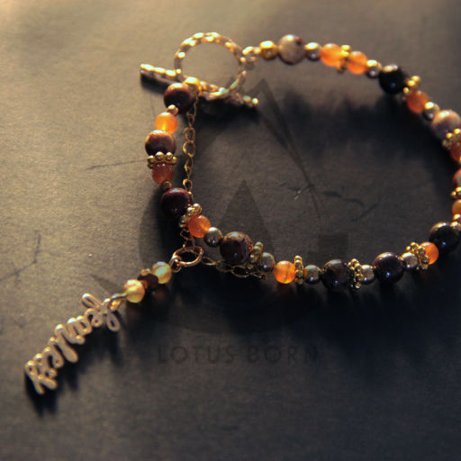 A beautiful handmade bracelet.